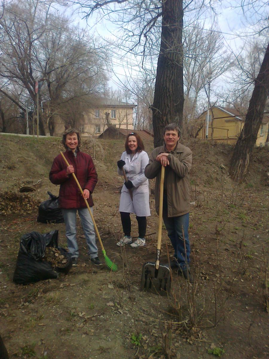 Участие в субботнике