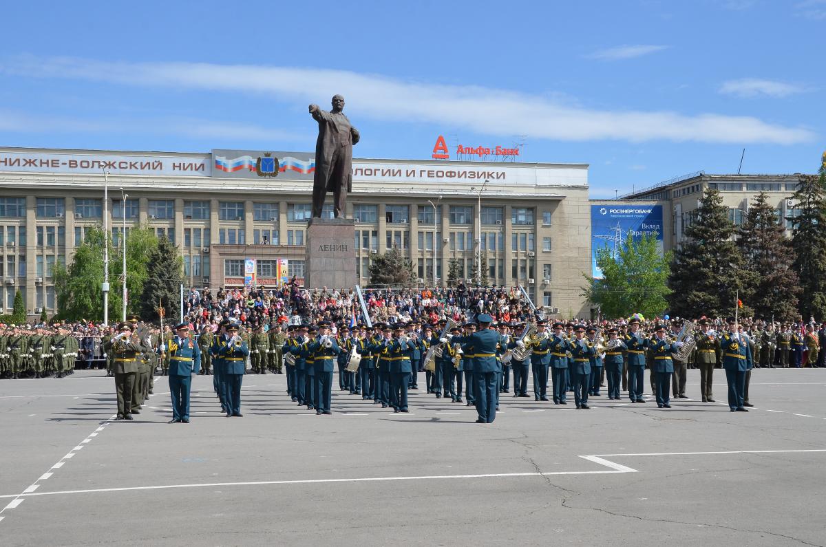 Студенты СГАУ приняли участие в параде Победы на главной площади города. Фото 7