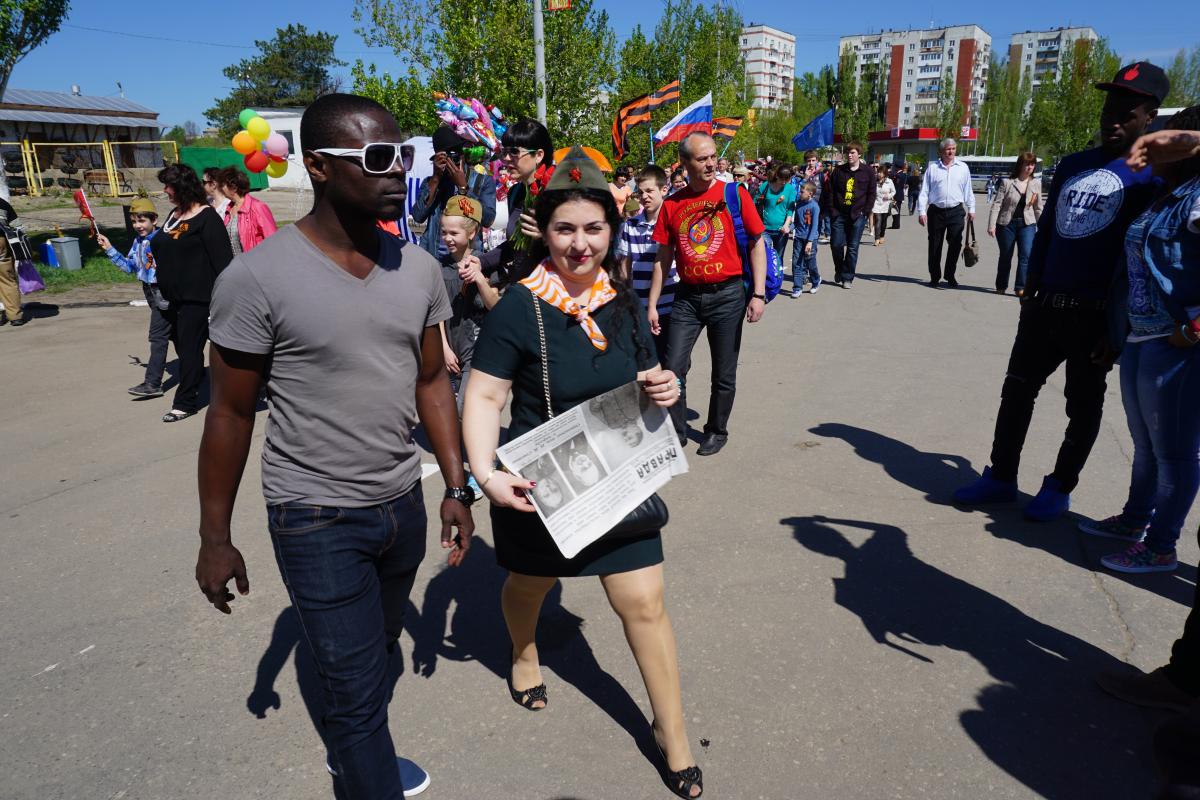 Участие иностранных слушателей в торжественном митинге, посвященном 70-летию Победы в Великой Отечественной войне Фото 1