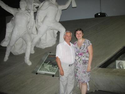 На экскурсии в музее-панораме "Сталинградская битва"