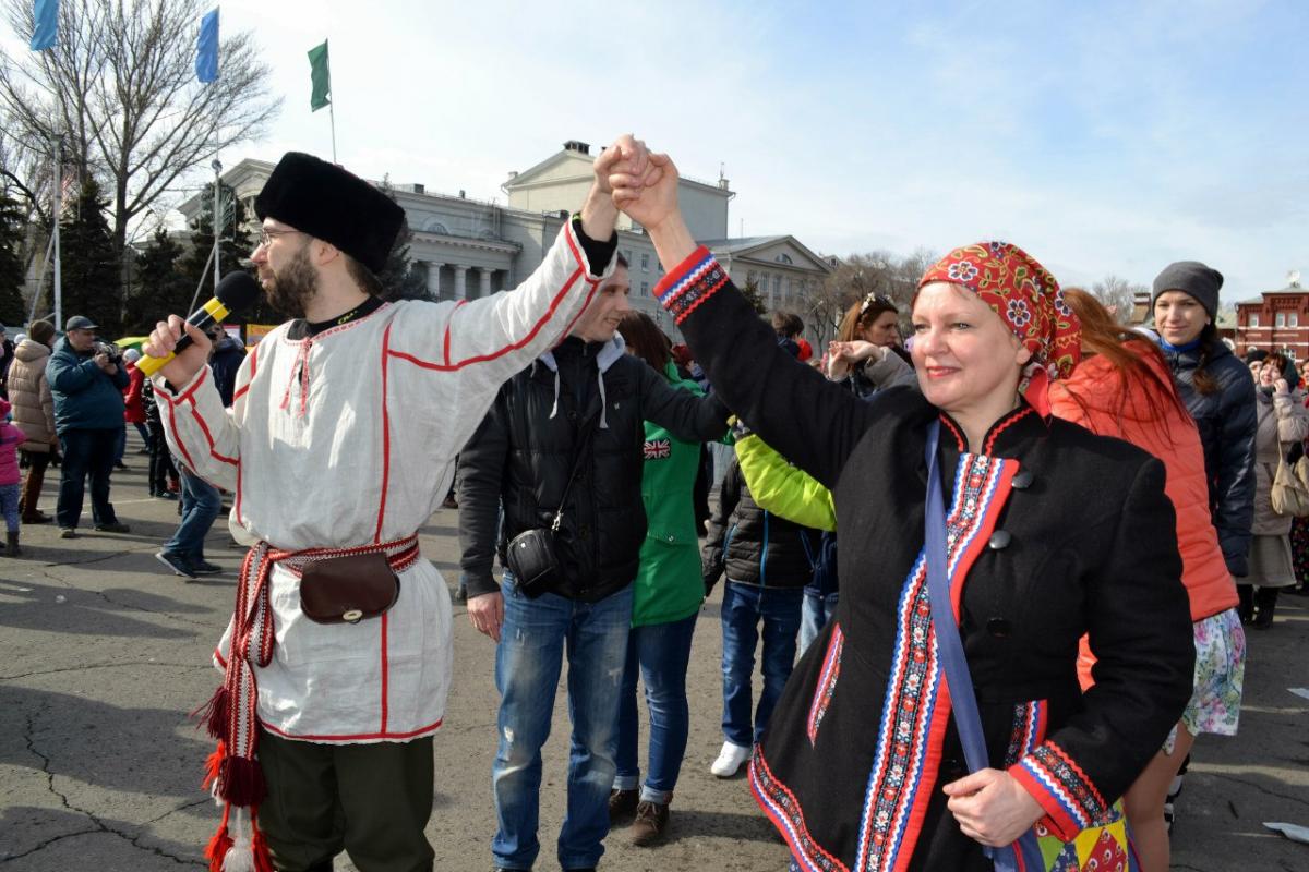 Студенты СГАУ приняли участие в массовых гуляниях "Широкая Масленица" Фото 13