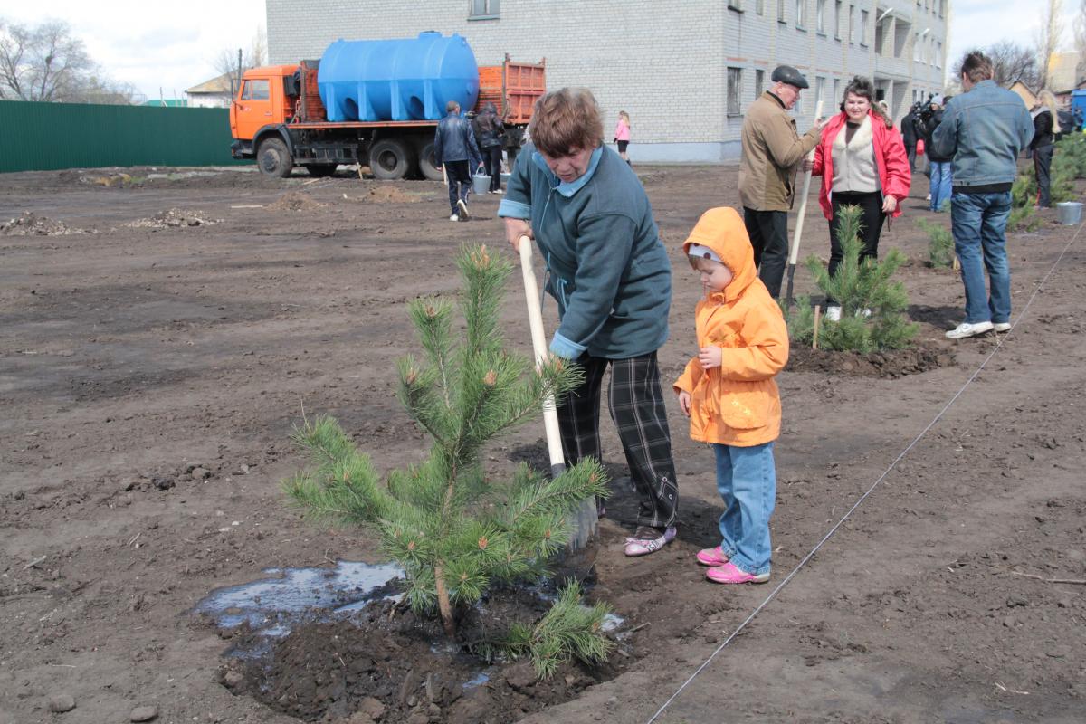 УНПО "Поволжье" Саратовского ГАУ заложили парк в п. Степное Энгельсского района. Фото 5