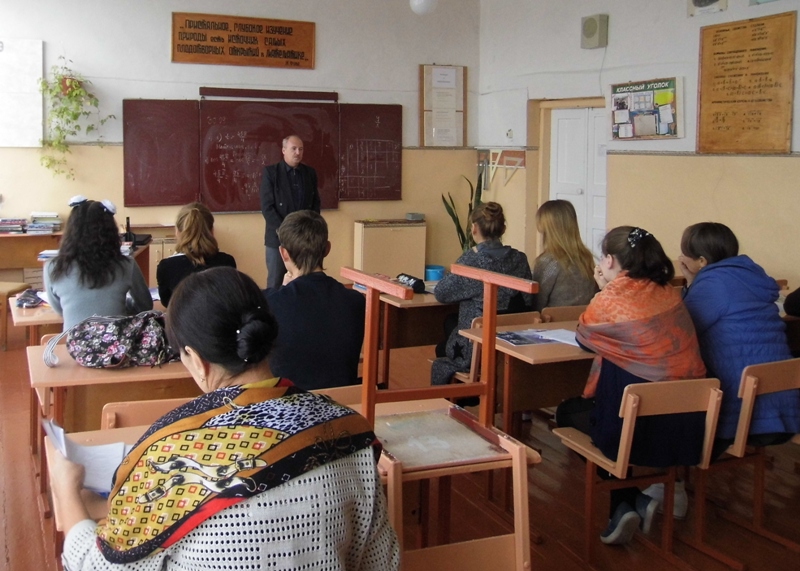 Профориентационное мероприятие кафедры "ТС и ТКМ"  в средней школе села Большие Копены Фото 2