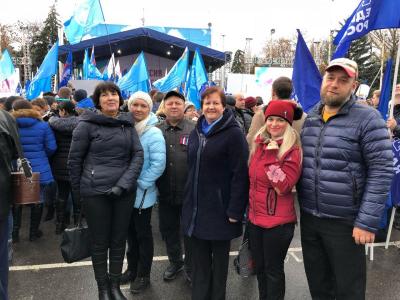 Участие в праздничном митинге