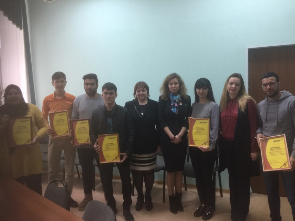 Иностранные студенты ИМОП получили Сертификаты отличников Тотального диктанта-2018 Фото 3
