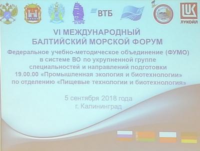 Участие доц. Фауст Е.А. в заседании ФУМО в системе ВО по УГСН 19.00.00 "Промышленная экология и биотехнологии"