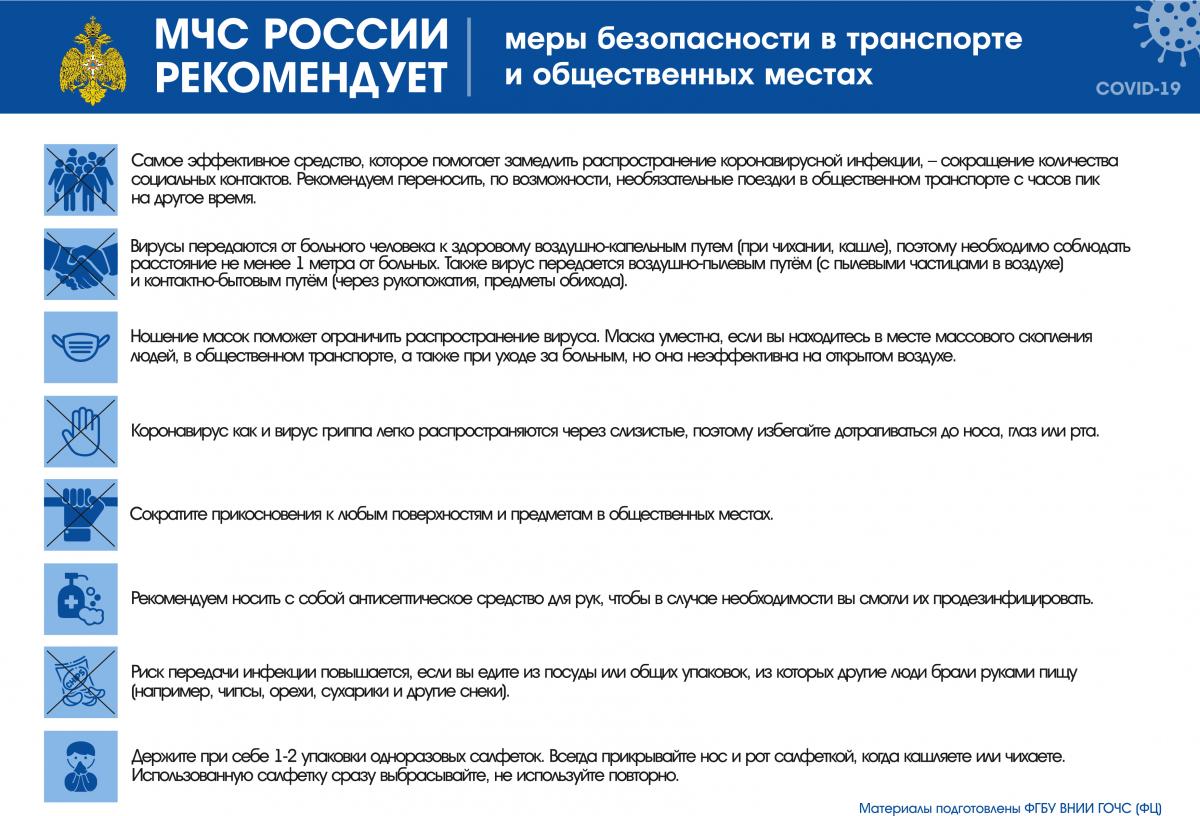 Рекомендации МЧС России по коронавирусной инфекции – COVID-2019. Фото 5