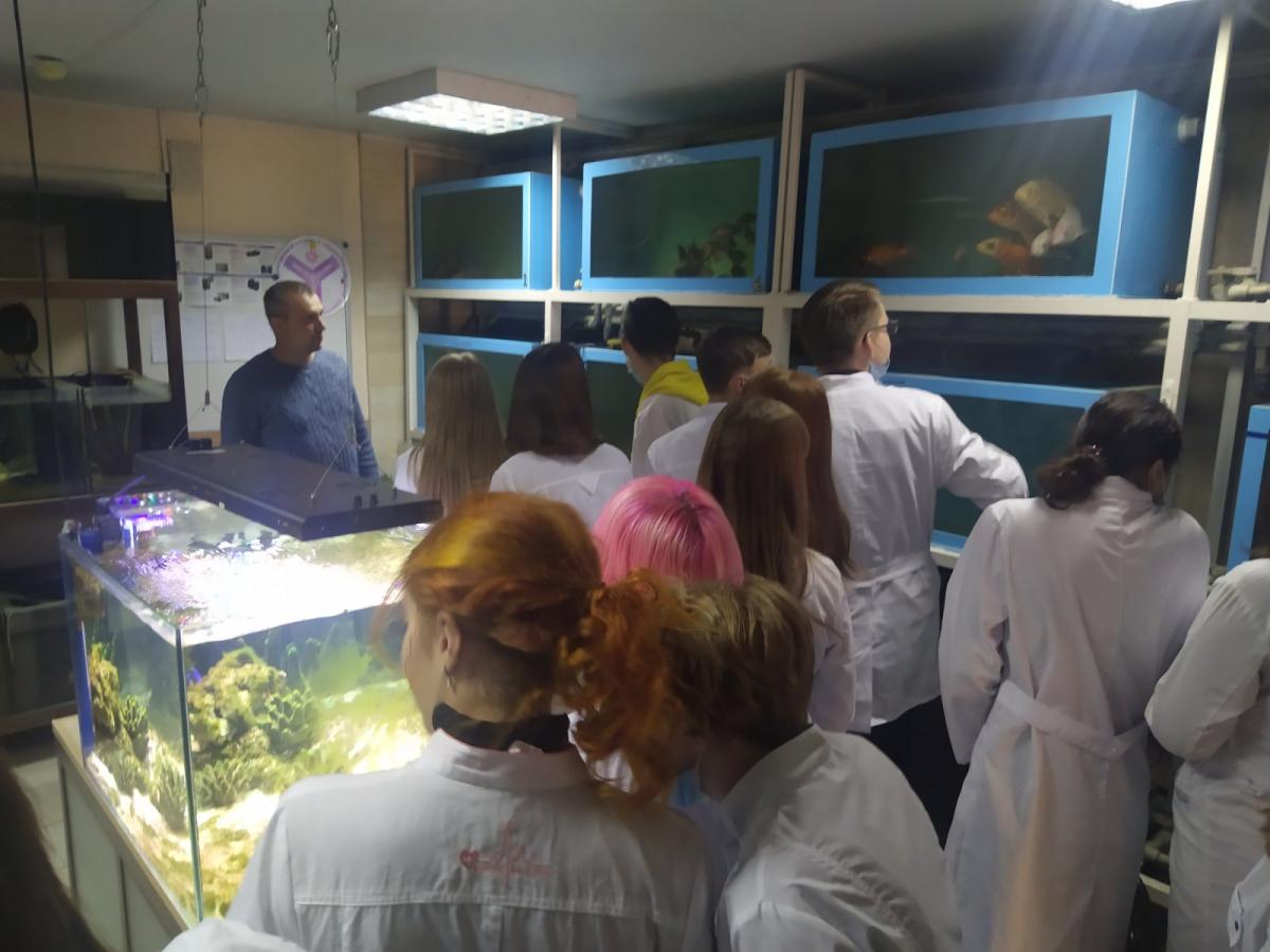 Посещение музея «Рыбы России» и  проектно-технологического центра индустриального рыбоводства Фото 2