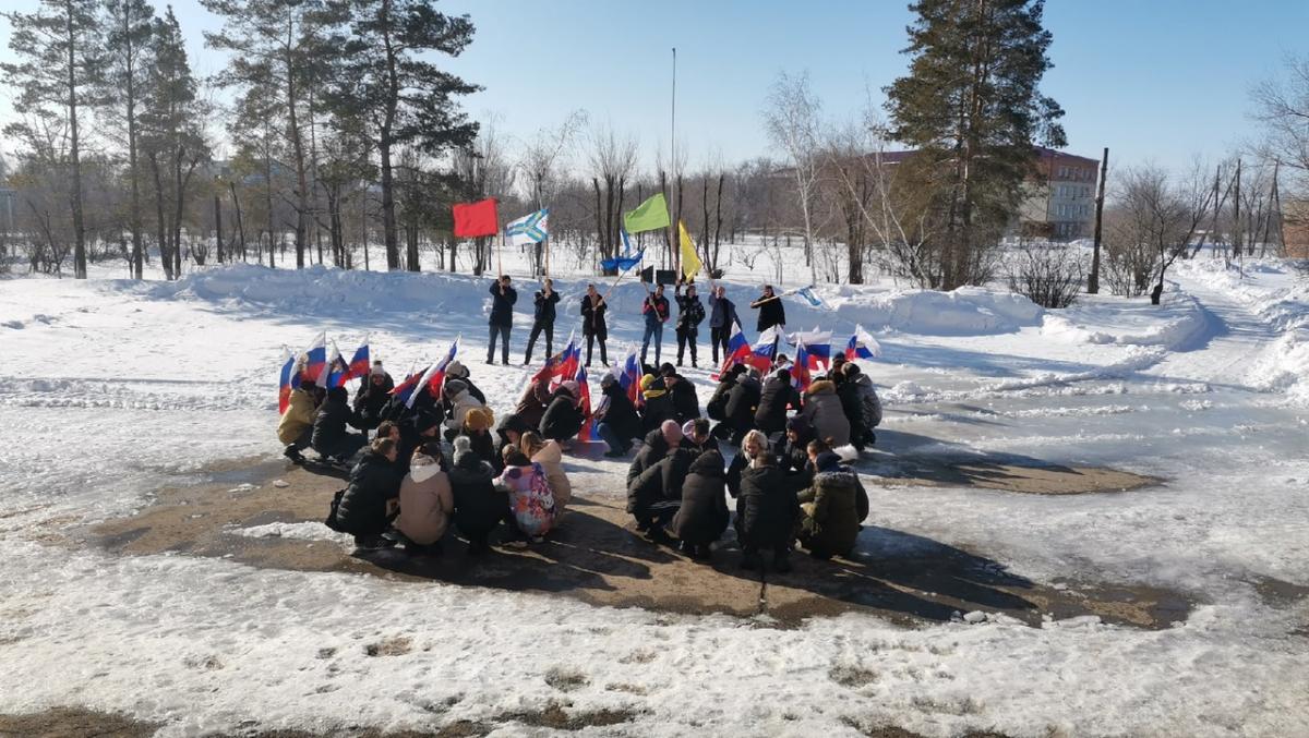Студенты КЗВТ устроили флешмоб в поддержку российских олимпийцев Фото 2