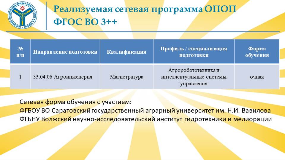 Рабочее заседание комиссии по обсуждению вопросов реализации сетевой основной профессиональной образовательной программы «Агророботототехника и интеллектуальные системы управления» Фото 4