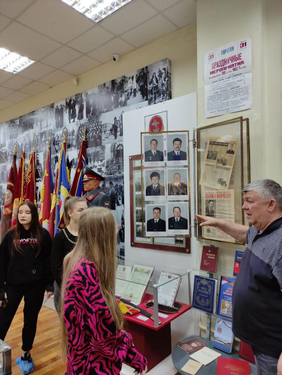 Посещение Музея истории саратовской полиции Фото 1