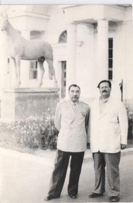 Цицын и Буденый на ВСХВ 1955 г