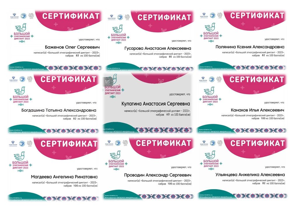 Преподаватели и обучающие Пугачевского филиала стали участниками  VIII Международной просветительской акции  «Большой этнографический диктант-2023» Фото 3