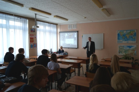 Профориентационная встреча сотрудников кафедры с выпускниками Саратовской школы Фото 1