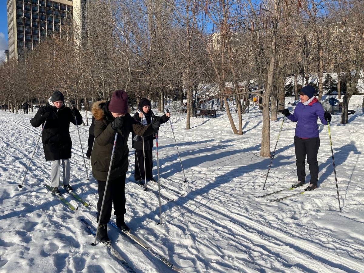 Учебное занятие по лыжной подготовке Фото 1