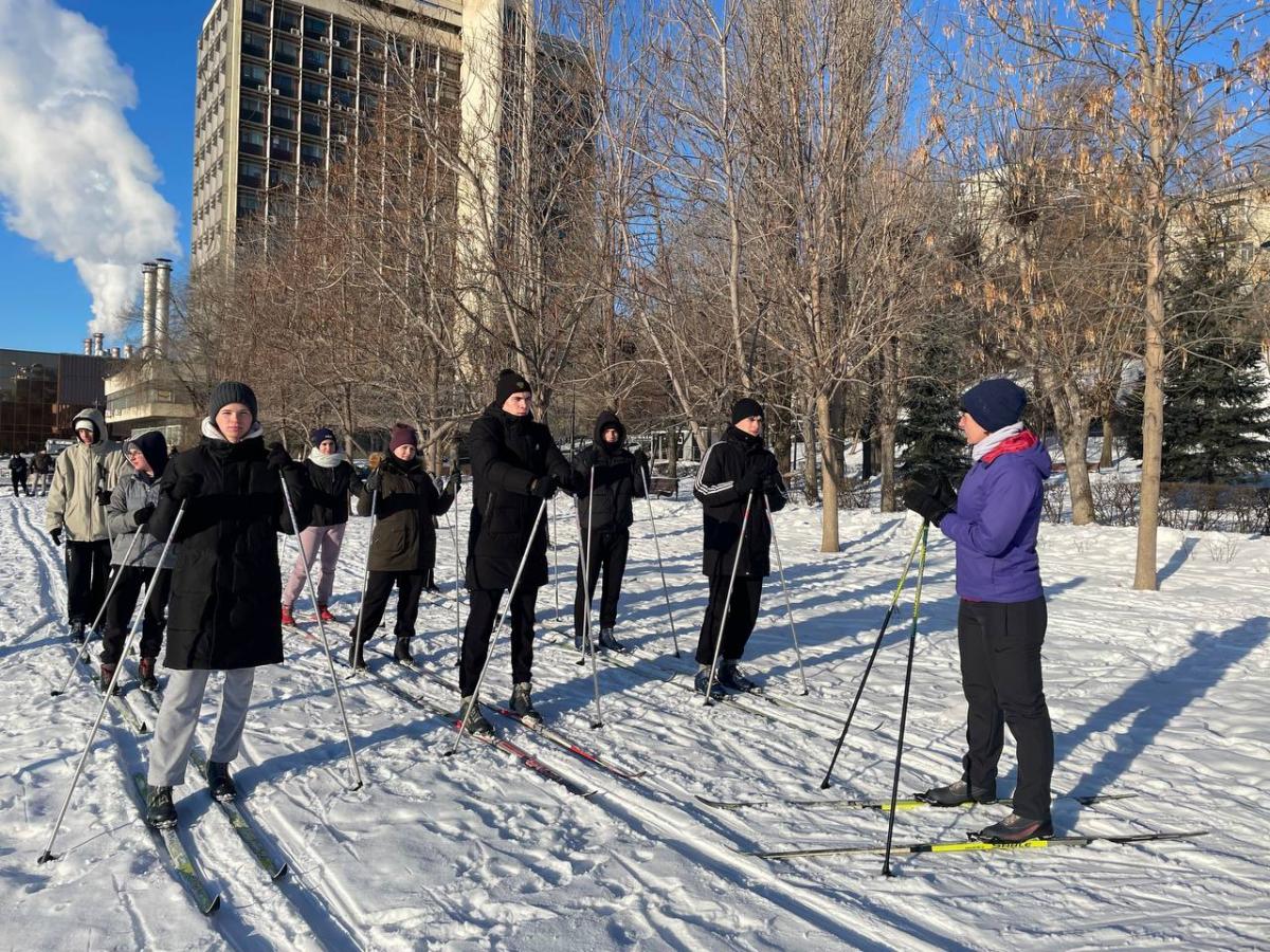 Учебное занятие по лыжной подготовке Фото 5