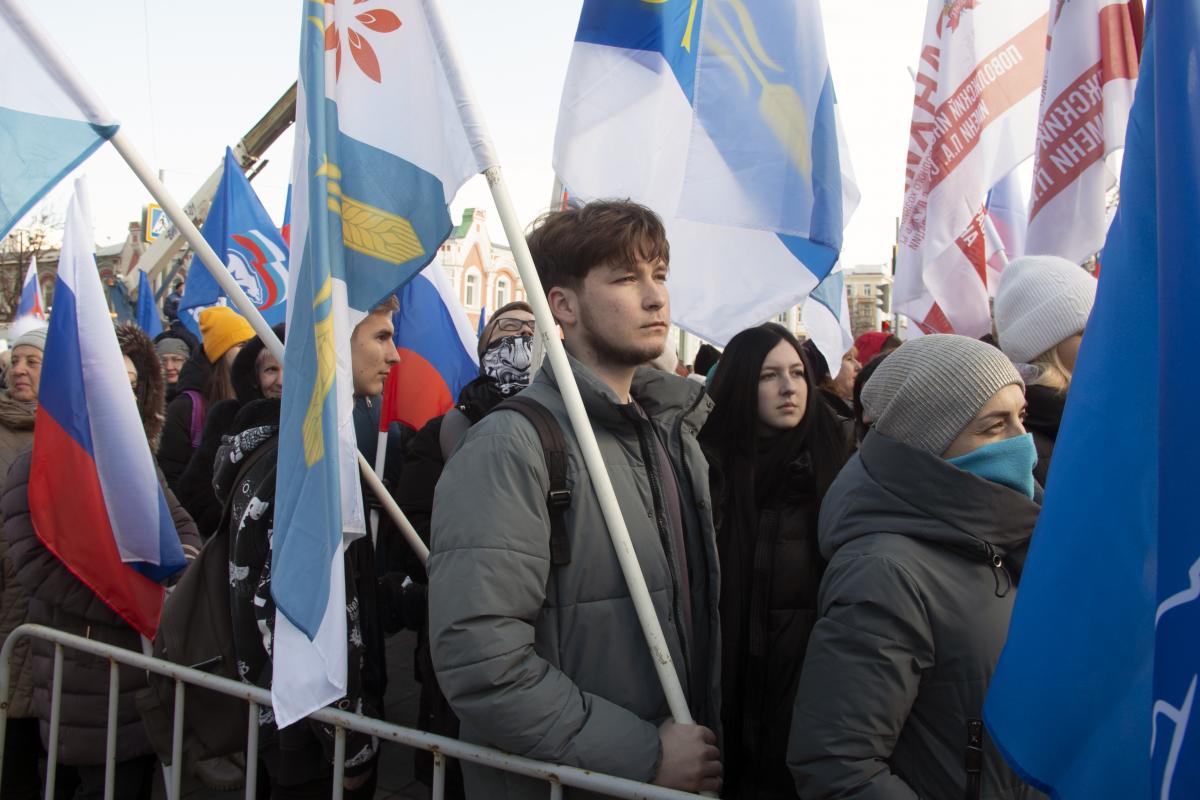 Вавиловцы приняли участие в митинге «Вместе! За Россию!» Фото 2