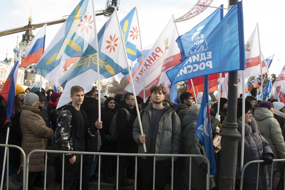 Вавиловцы приняли участие в митинге «Вместе! За Россию!» Фото 6