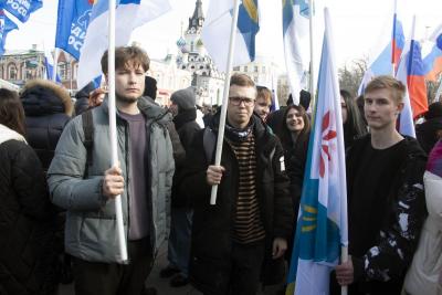 Вавиловцы приняли участие в митинге «Вместе! За Россию!»