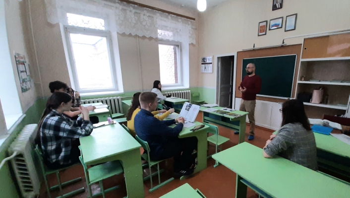 Преподаватели кафедры «ЛХиЛС» посетили с профориентационной работой МОУ СОШ с. Хоперское и МОУ СОШ п. Октябрьский и Балашовского района Фото 5