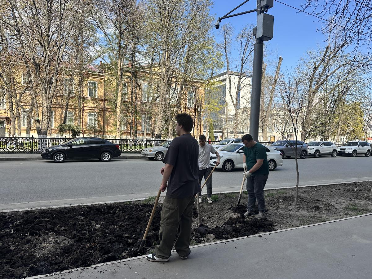 Субботник для студентов института генетики и агрономии Фото 1