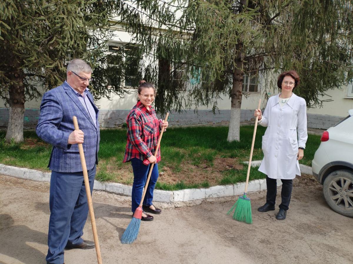 Участие в городском субботнике