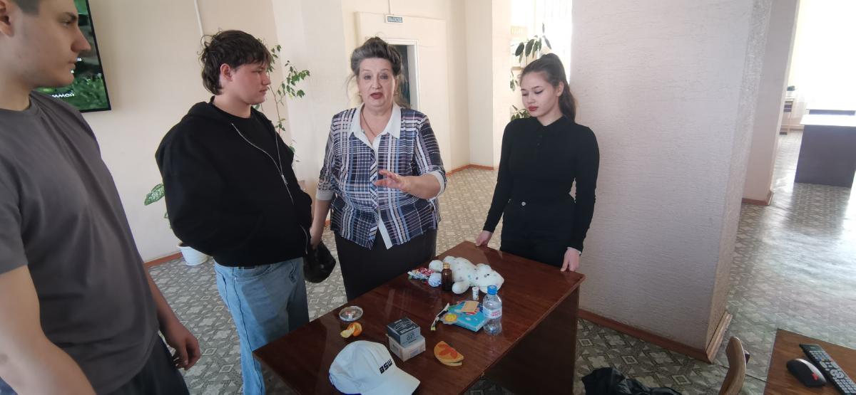 Беседа-диалог состоялась 18 апреля в Краснокутском зооветеринарном техникуме
