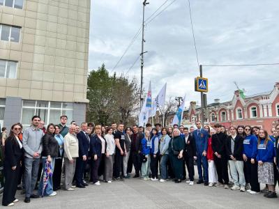 Участие студентов и преподавателей института агробизнеса в праздничном концерте в честь 80 – летия Победы в Великой отечественной войне