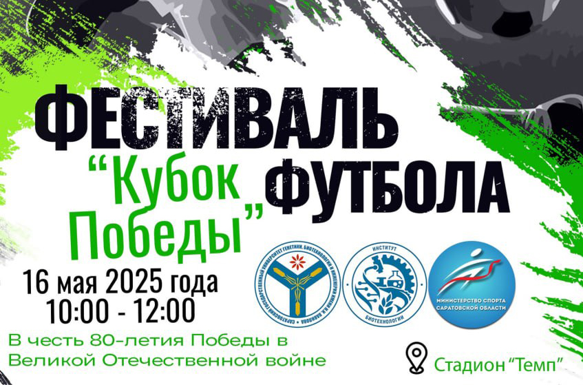 Вавиловцы приглашаются на фестиваль футбола «Кубок победы»