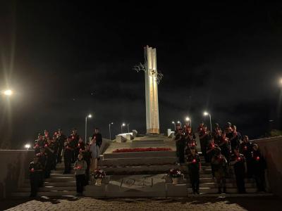 Активисты Вавиловского университета - участники патриотической акции «Огненная картина войны»