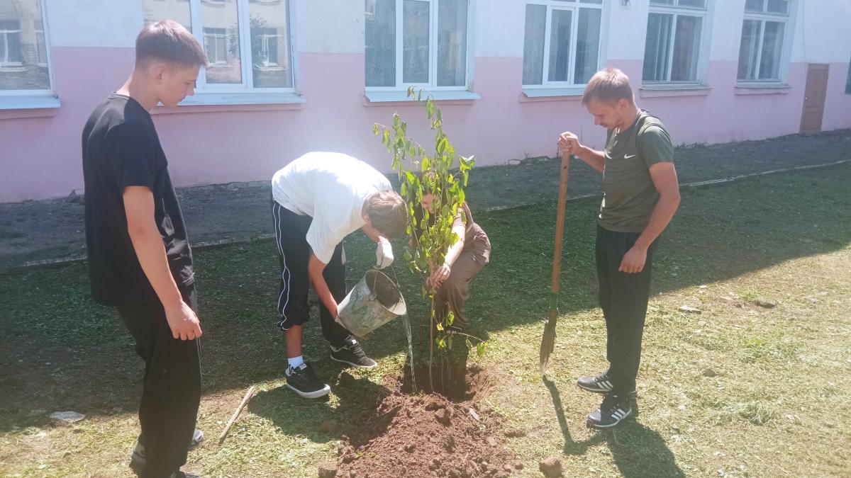 Молодые педагоги Марксовского филиала посадили деревья в День любви, семьи и верности. Фото 5