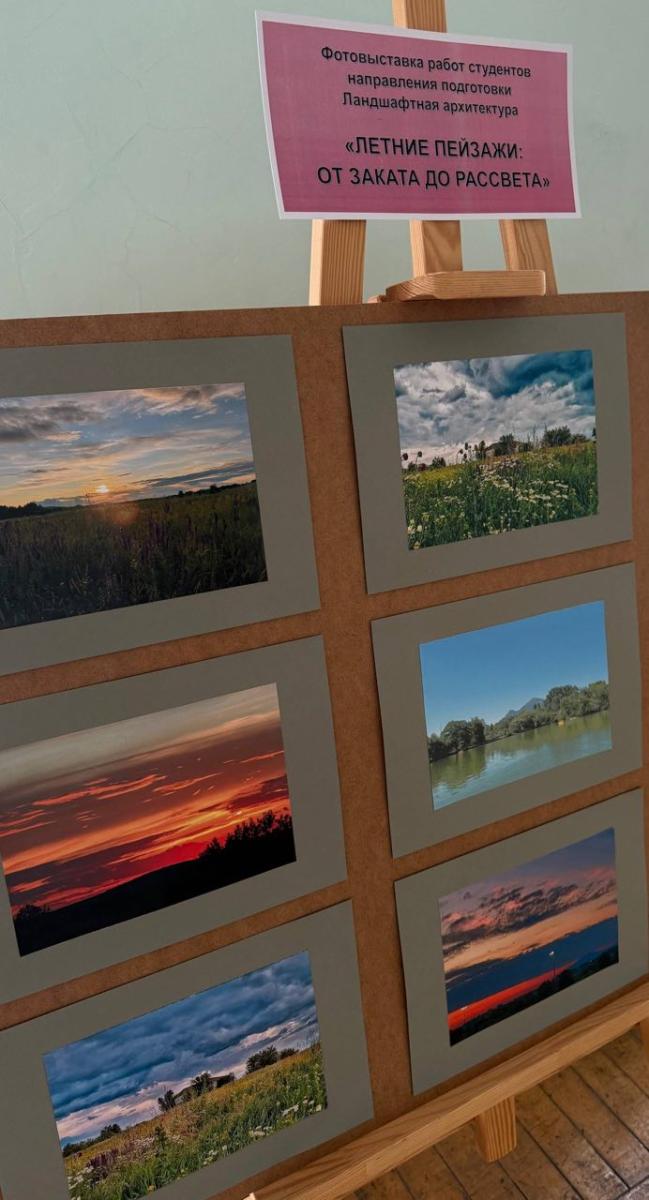 Фотовыставка студентов кафедры "Лесное хозяйство и ландшафтное строительство" «Летние пейзажи: от заката до рассвета» Фото 2
