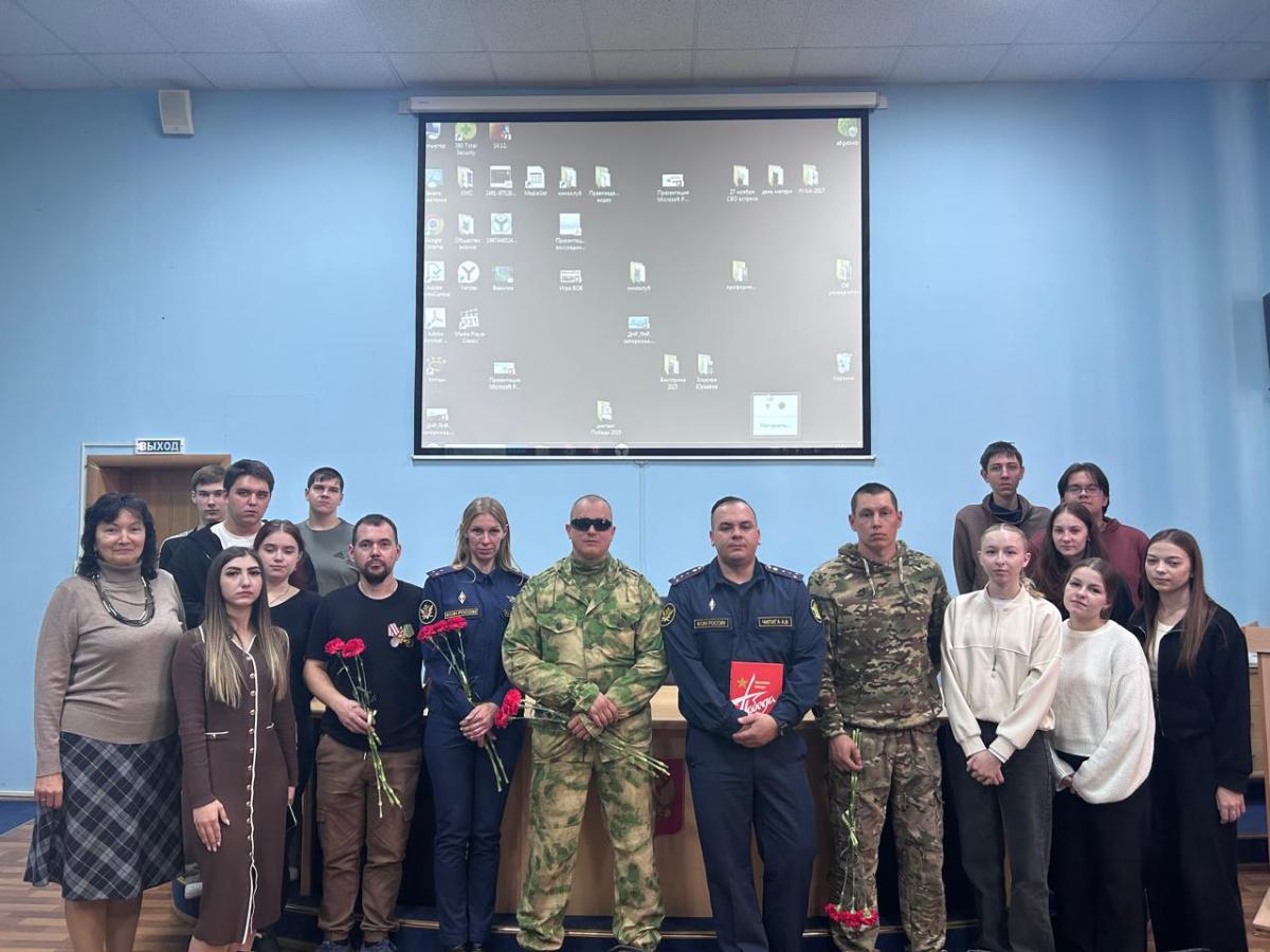 Встреча с военно-патриотическим клубом «Витязь» Фото 5