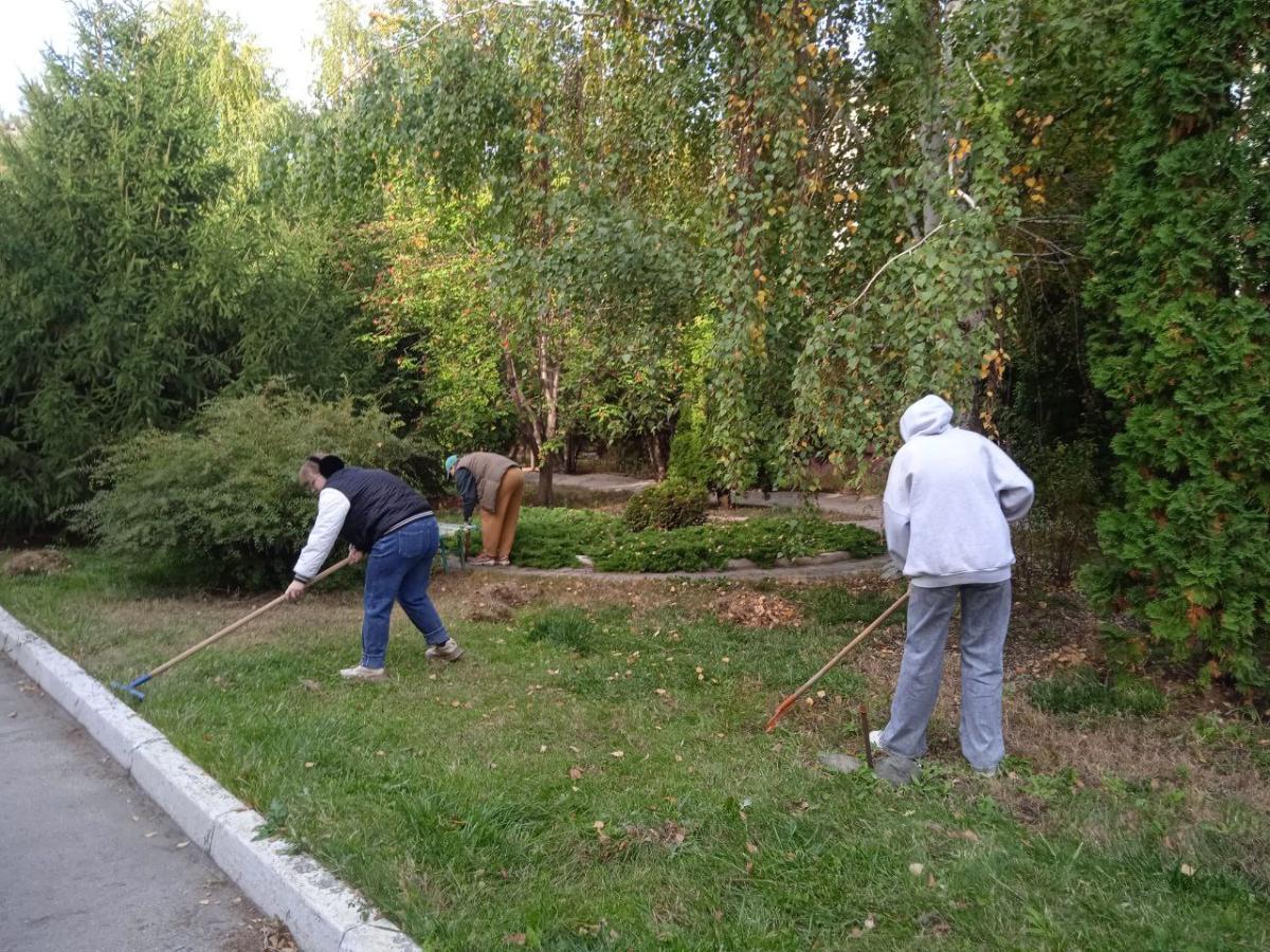 Студенты и преподаватели ИВМиФ приняли участие в общегородском субботнике Фото 5