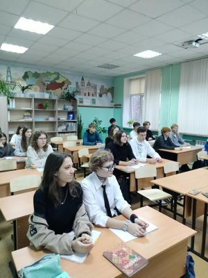 Профориентационная встреча со школьниками МОУ СОШ №76 г. Саратова.