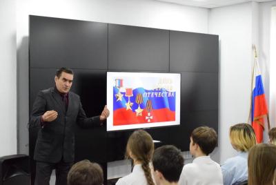 В рамках мероприятия посвященного ко дню Героев Отечества