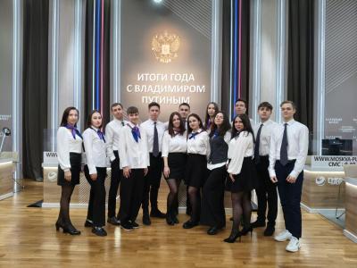 Студент принял участие в подготовке спецпрограммы «Итоги года с Владимиром Путиным»