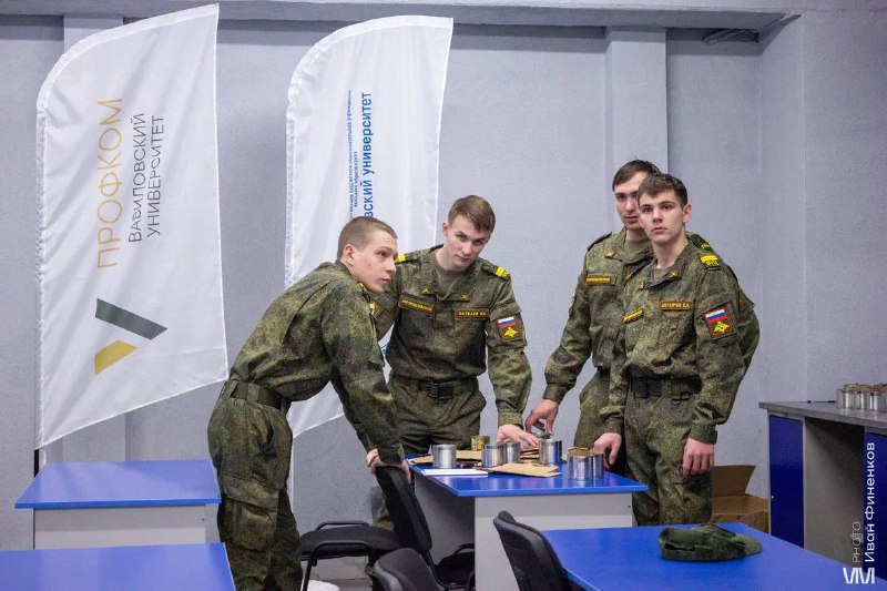 Изготовление окопных свечей с обучающимися военного учебного центра Фото 1