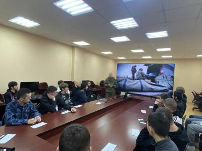 Встреча обучающихся колледжа с представителем войск беспилотных систем