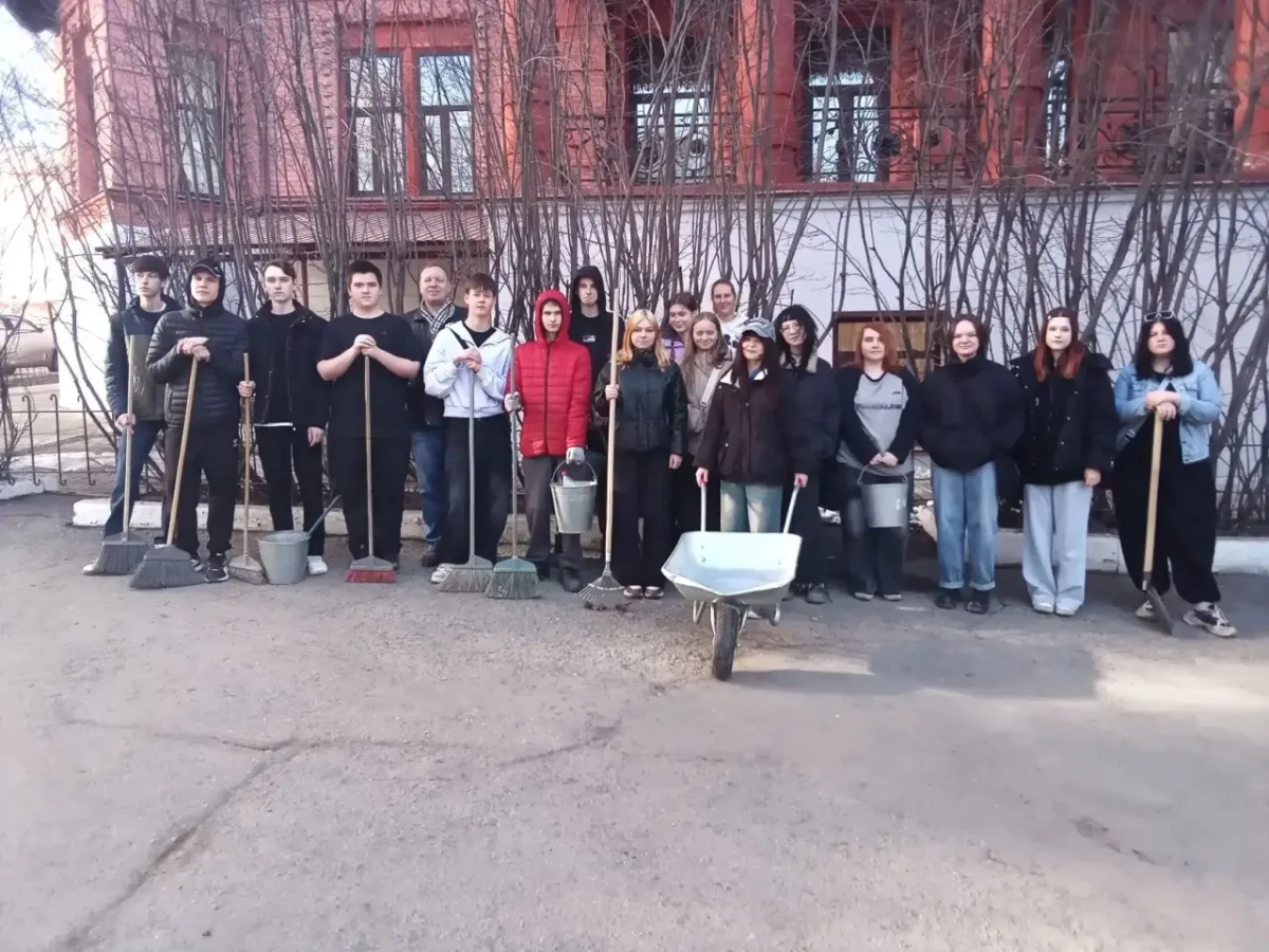 Участие в общегородском субботнике