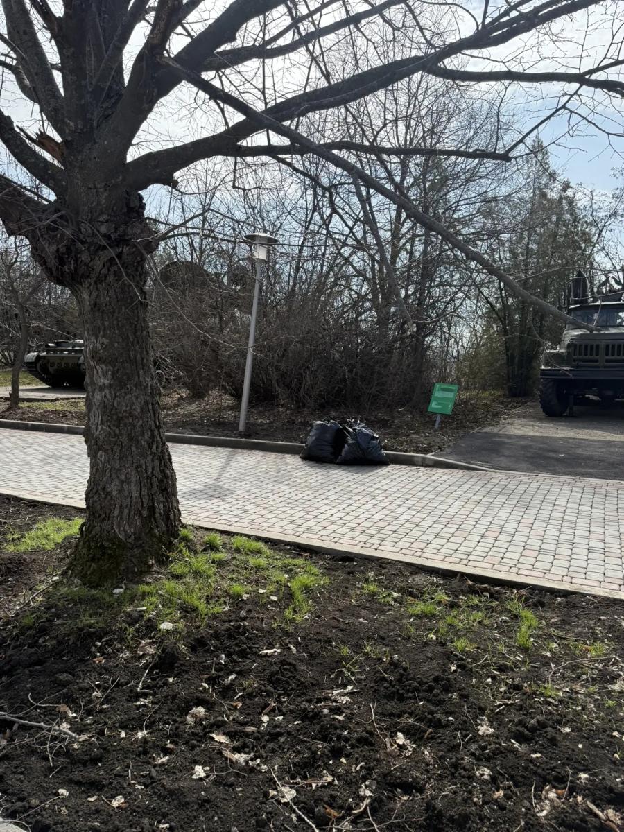 Преподаватели и студенты института агробизнеса приняли участие в городском субботнике Фото 1