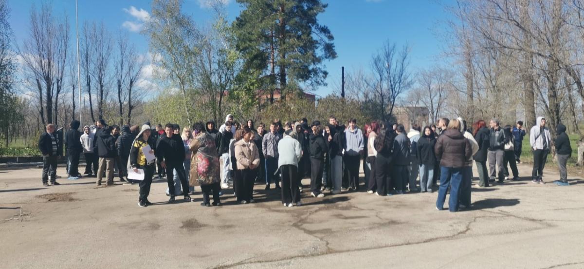 В техникуме прошла учебная  эвакуация. Фото 1