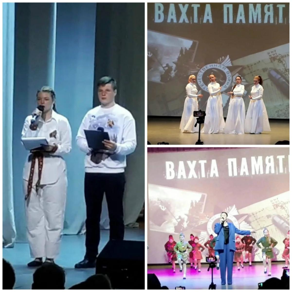 Студенты торжественно открыли  Вахту Памяти,  посвящённую героям Великой  Отечественной. Фото 3