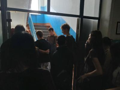 В техникуме прошла плановая тренировка по безопасности.