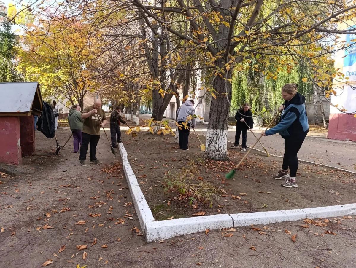 Преподаватели и студенты Института биотехнологии приняли участие в субботнике Фото 4 Преподаватели и студенты Института биотехнологии приняли участие в субботнике Фото 4